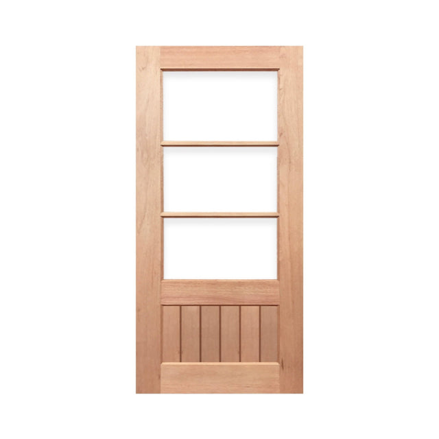 3L-VGroove Solid Timber Door 40mm - Just Doors QLD