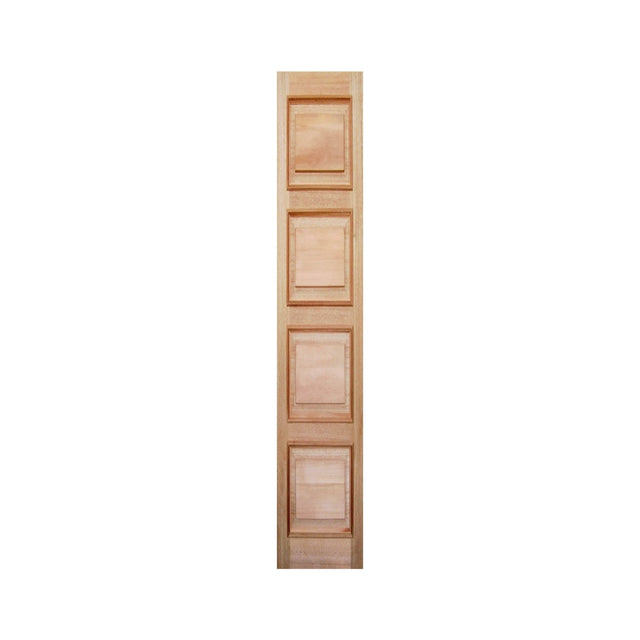 4 Panel Side Lite with Cricket Bat and Heavy Moulding - Just Doors QLD