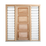 4 Panel Timber Door with Cricket Bat – SP-4PCB 2040 & 2340mm – Supplied & Installed