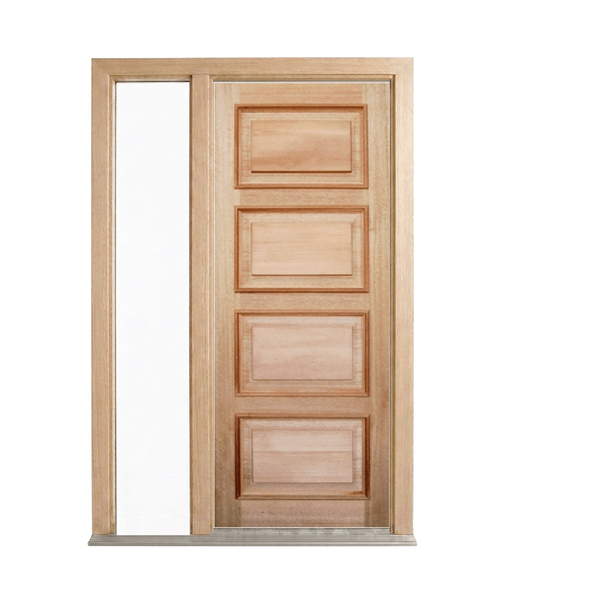 4 Panel Timber Door with Cricket Bat – SP-4PCB 2040 & 2340mm – Supplied & Installed