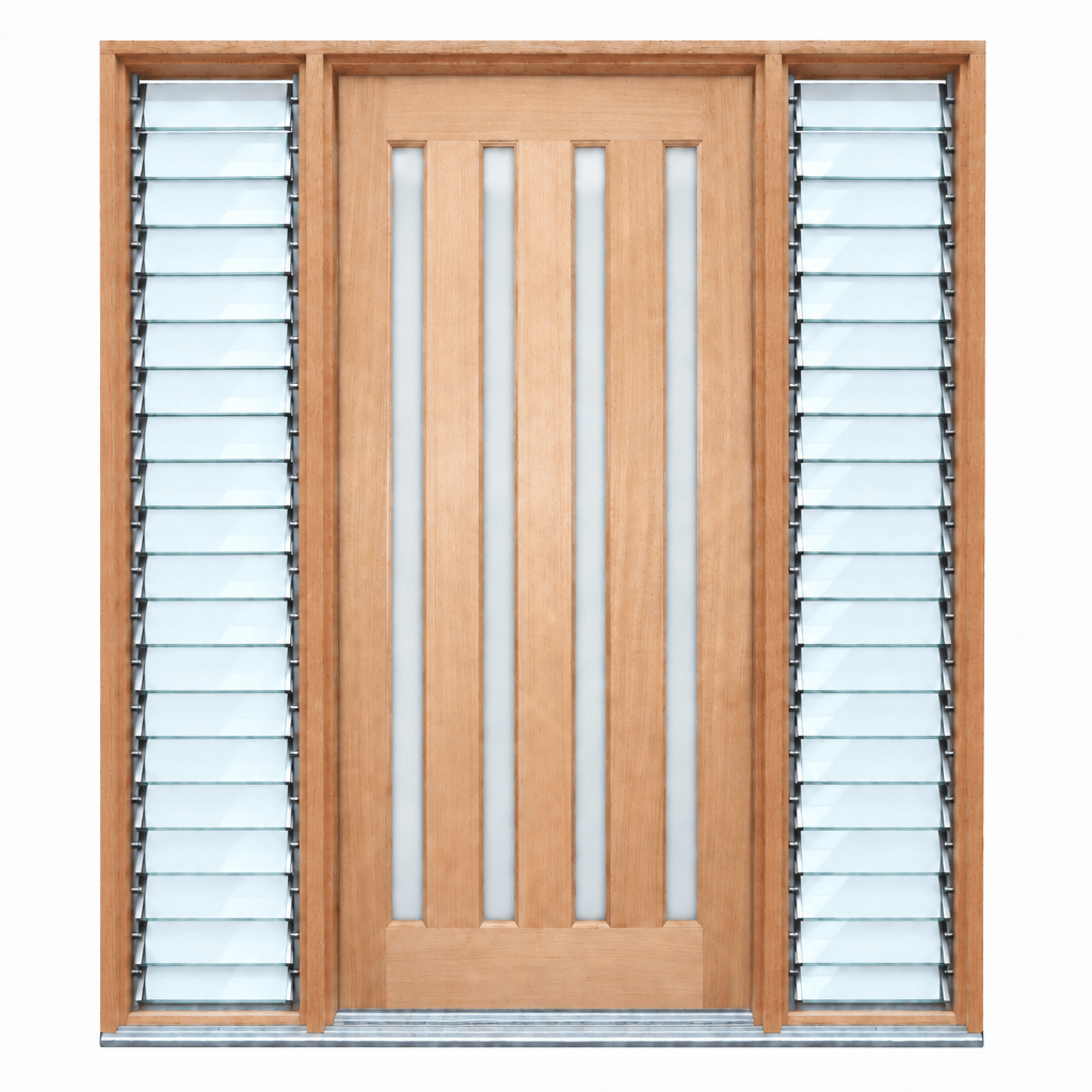 4L Vertical 1000/1100 x 2040 Pre hung - Just Doors QLD