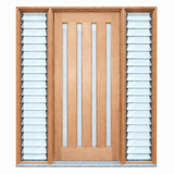 4L Vertical 1000/1100 x 2040 Pre hung - Just Doors QLD