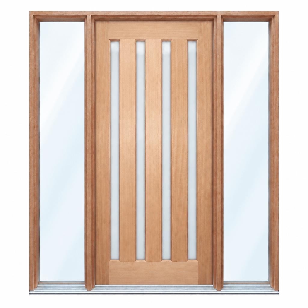 4L Vertical 1000/1100 x 2040 Pre hung - Just Doors QLD