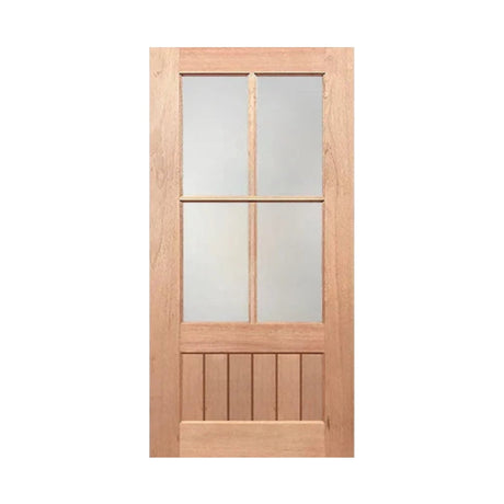 4L-VGroove Solid Timber Door 40mm - Just Doors QLD