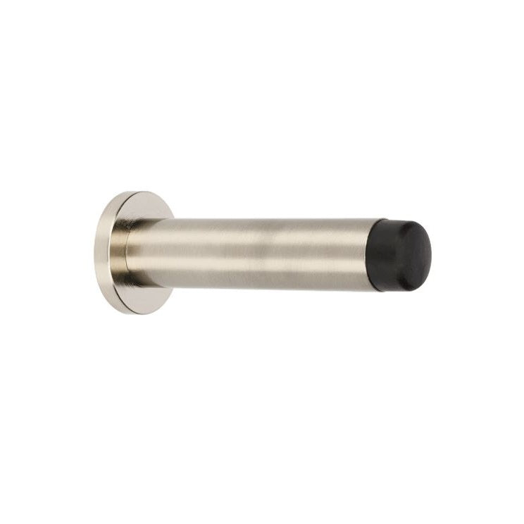 Zanda Skirting Mount Door Stop 85mm - Brushed Nickel