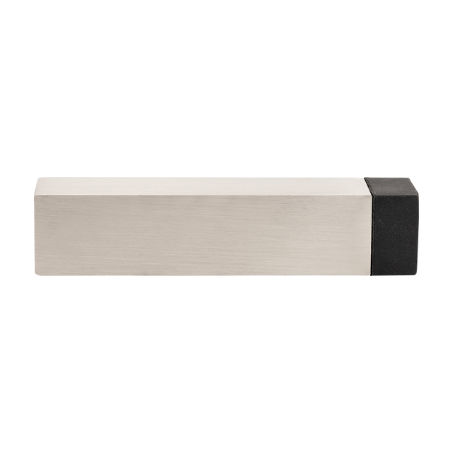 Zanda Square Skirting Door Stop 80 x 19 x 19mm - Brushed Nickel