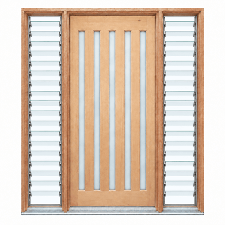 5L Vertical 1200 Pre hung doors 2040/2340 options - Just Doors QLD