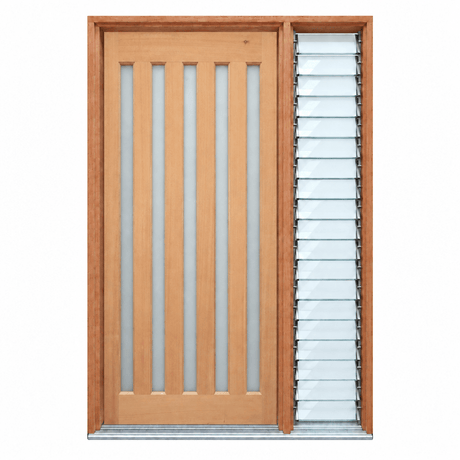 5L Vertical 1200 Pre hung doors 2040/2340 options - Just Doors QLD