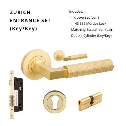 Zanda Zurich - Satin Brass