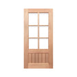 6L-VGroove Solid Timber Door 40mm – Maple Entrance Door - Just Doors QLD