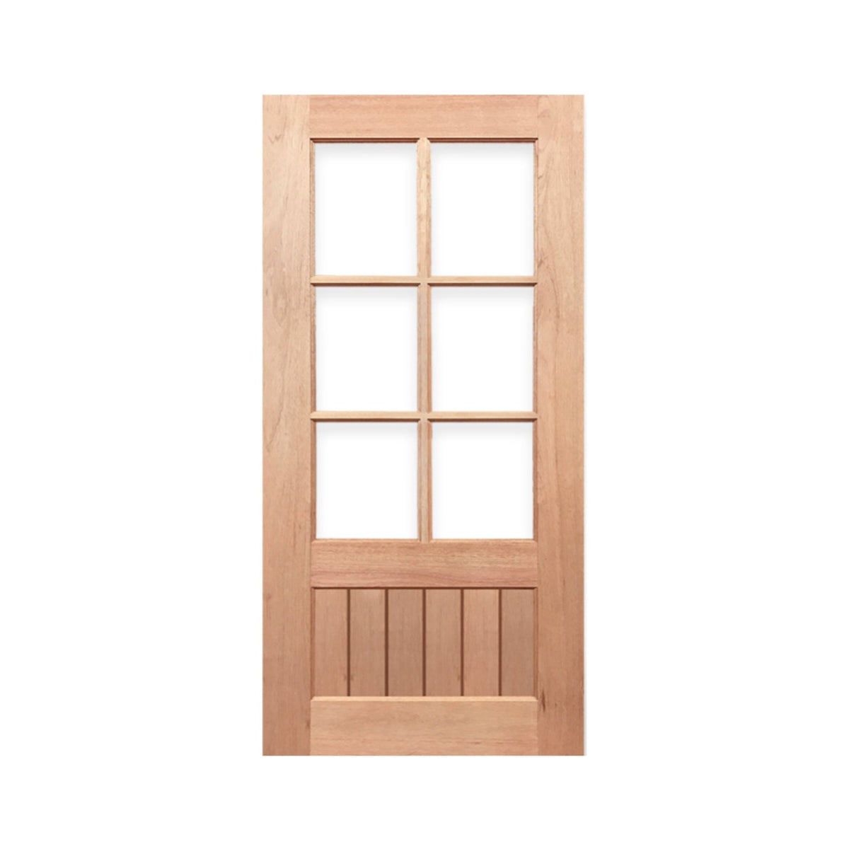 6L-VGroove Solid Timber Door 40mm – Maple Entrance Door - Just Doors QLD