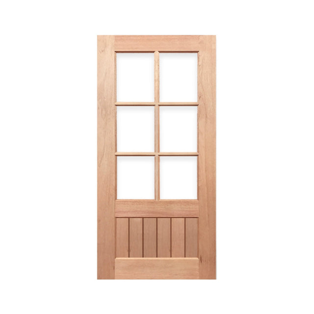 6L-VGroove Solid Timber Door 40mm – Maple Entrance Door - Just Doors QLD
