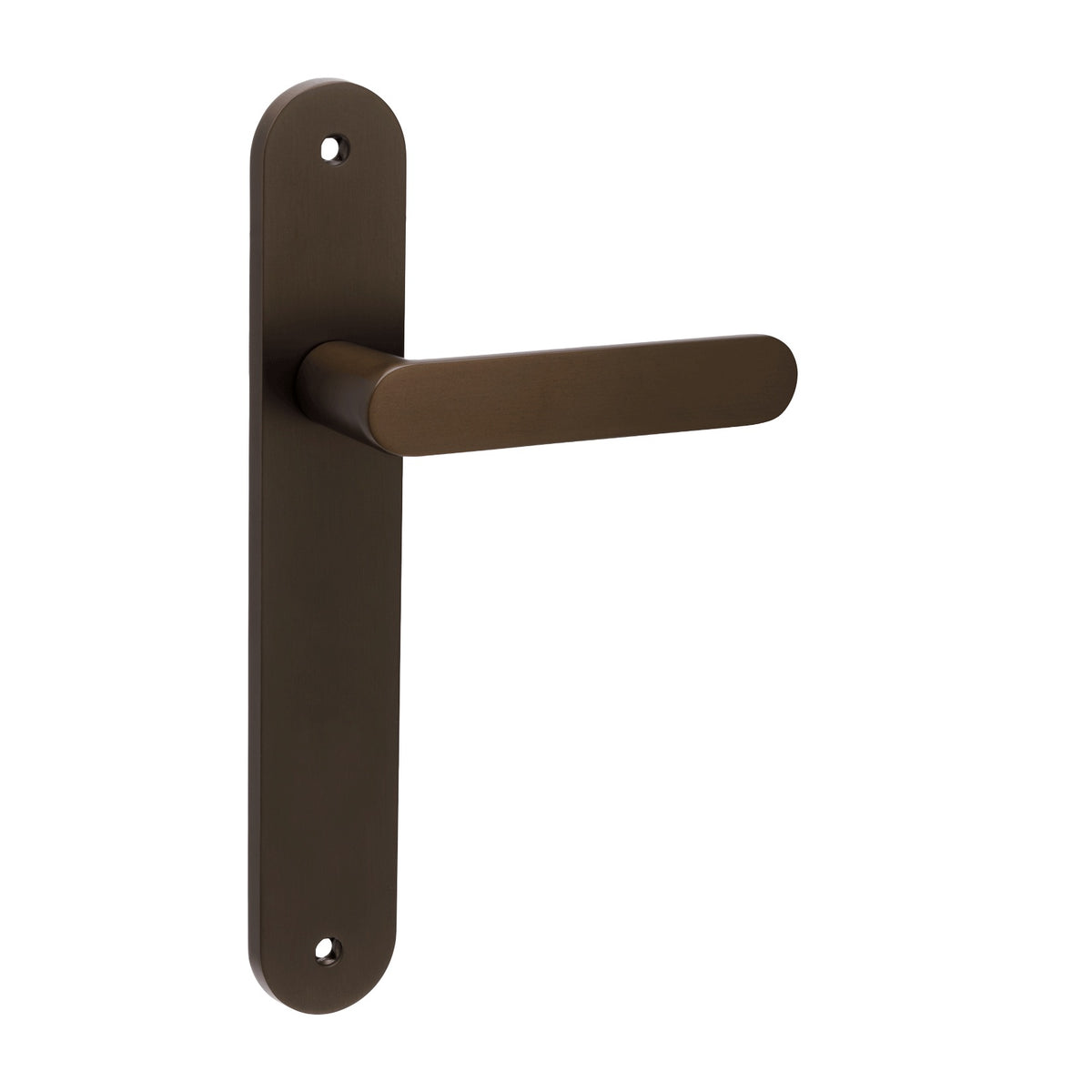 Zanda Duke Longplate Door Handles - Ember Bronze