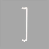 Zanda Duke Offset Pull Handle - Matt White design and finish reference