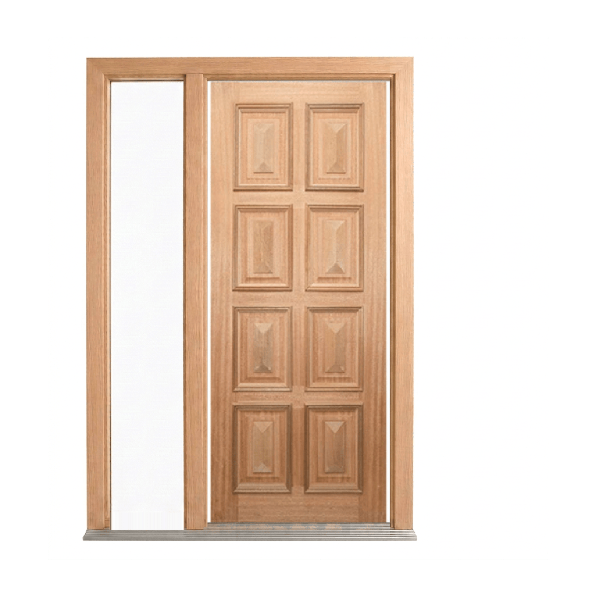 8 Panel Timber Door with Cricket Bat and Heavy Moulding – SP-8PS – WS Wide Style 2040 & 2340mm – Supplied & Installed