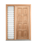 8 Panel Timber Door with Cricket Bat and Heavy Moulding – SP-8PS – WS Wide Style 2040 & 2340mm – Supplied & Installed