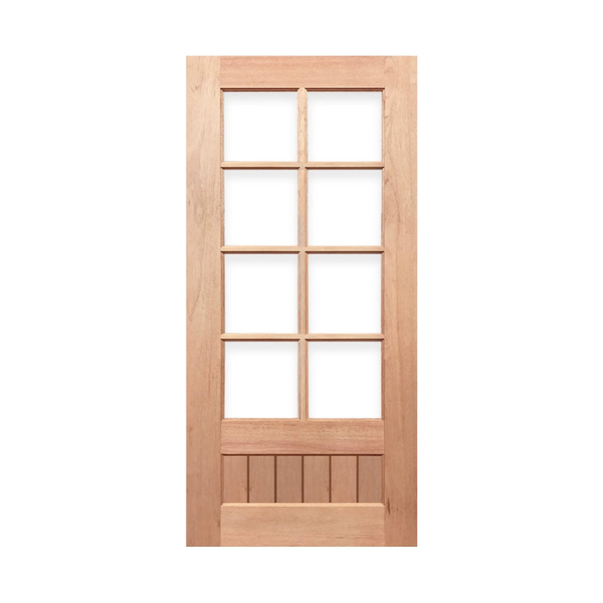 8L-VGroove Solid Timber Door 40mm - Just Doors QLD