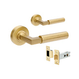 Zanda Zurich Hammered Door Handles - Satin Brass