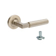 Zanda Zurich Fluted Door Handles - Brushed Nickel