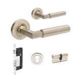 Zanda Zurich Fluted Door Handles - Brushed Nickel
