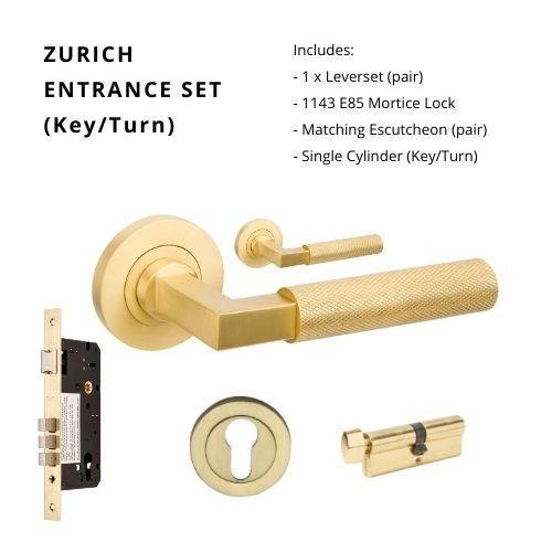 Zanda Zurich - Satin Brass