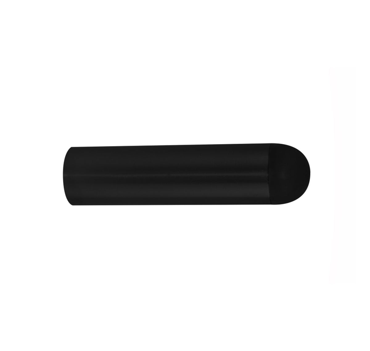 Zanda Skirting Mount Door Stop 19 x 75mm - Matt Black