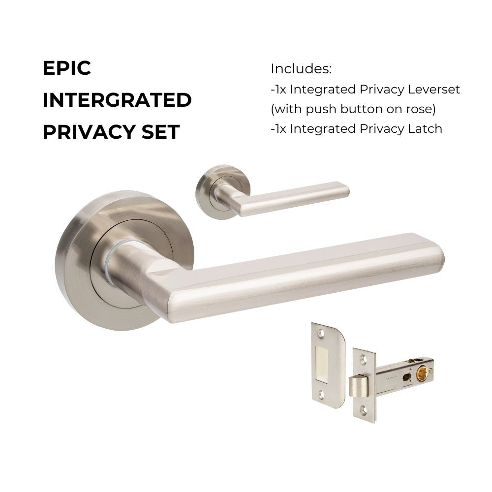 Zanda Epic - Brushed Nickel Door Handles - Brushed Nickel