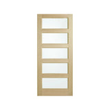 Corinthian Blonde Oak AWO 5G Horizontal Glazed Timber Door