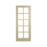 Corinthian Blonde Oak AWO 40 French 10-Lite Timber Door