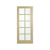 Corinthian Blonde Oak AWO 40 French 10-Lite Timber Door