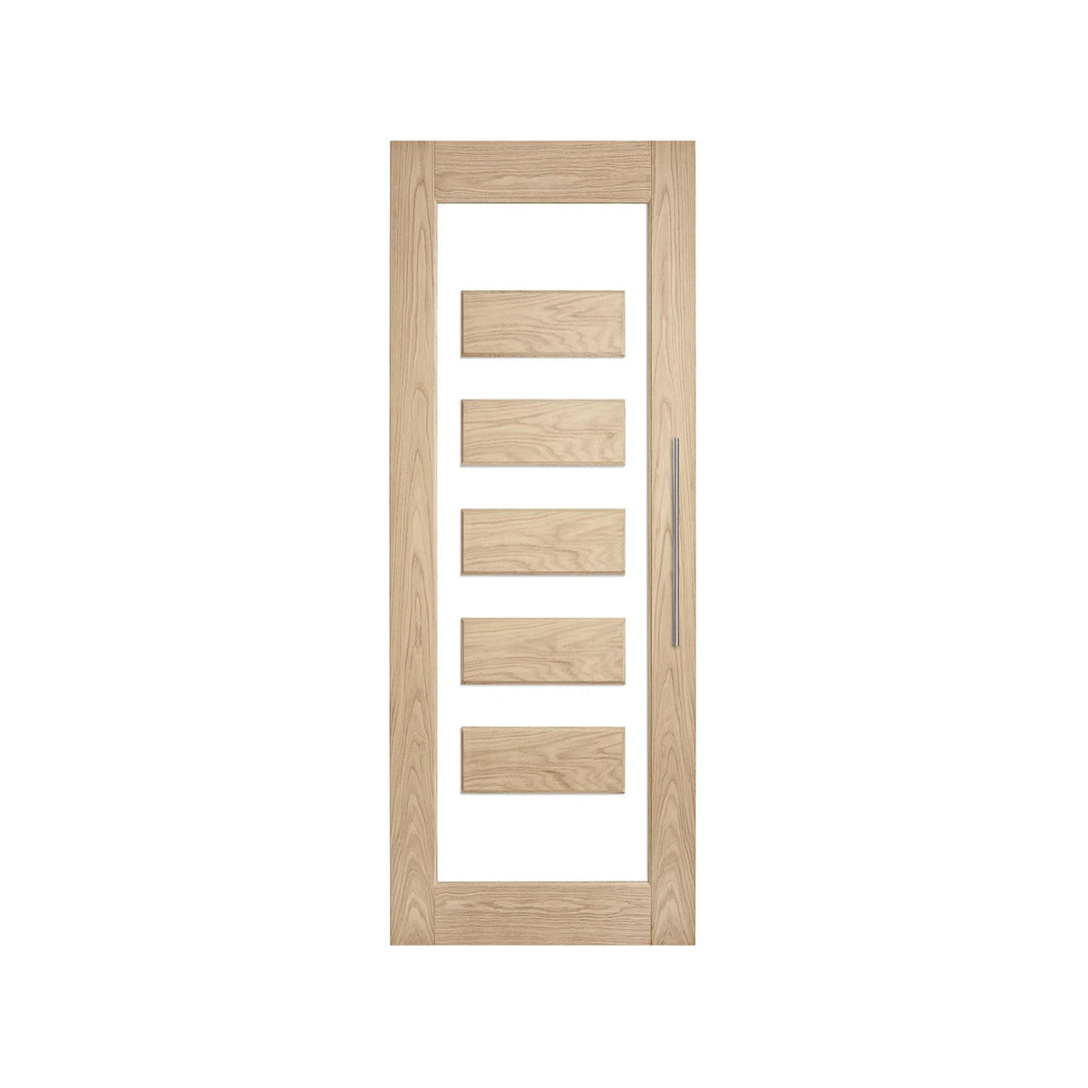Lumina White Oak ALUM 5 Entrance Door
