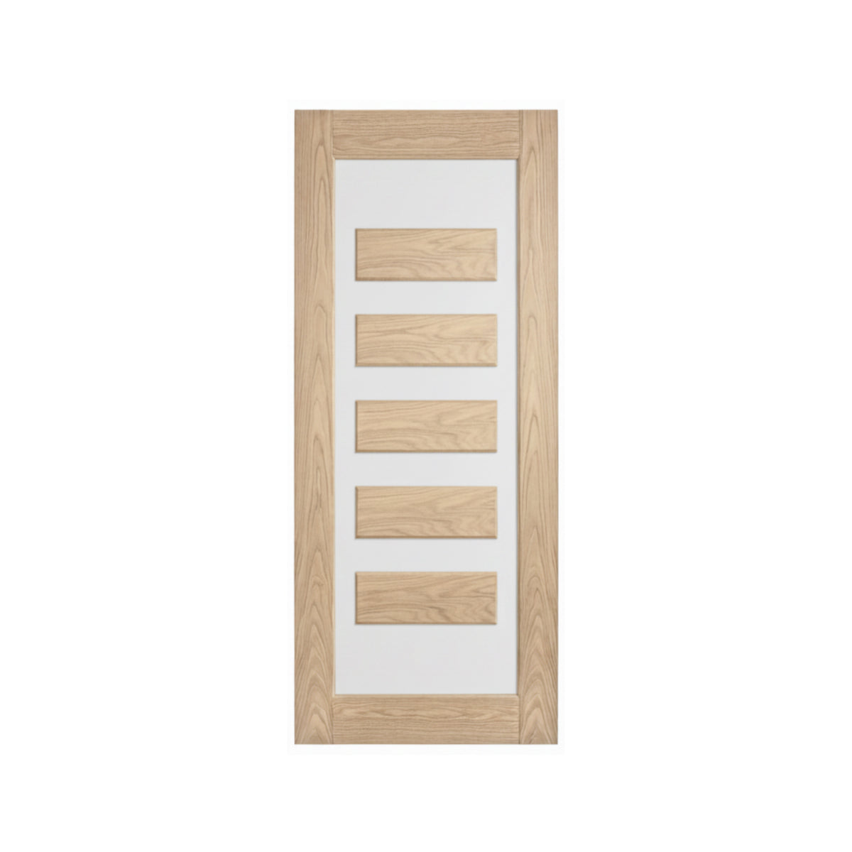 Lumina White Oak ALUM 5 Entrance Door