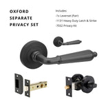 Zanda Oxford - Matt Black Door Handles - Matt Black