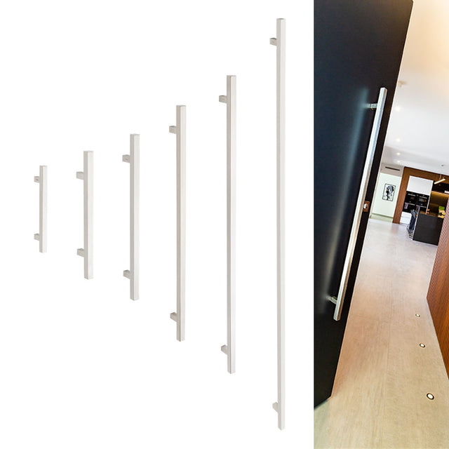 Zanda Square Profile Pull Handle - Stainless Steel design and finish reference