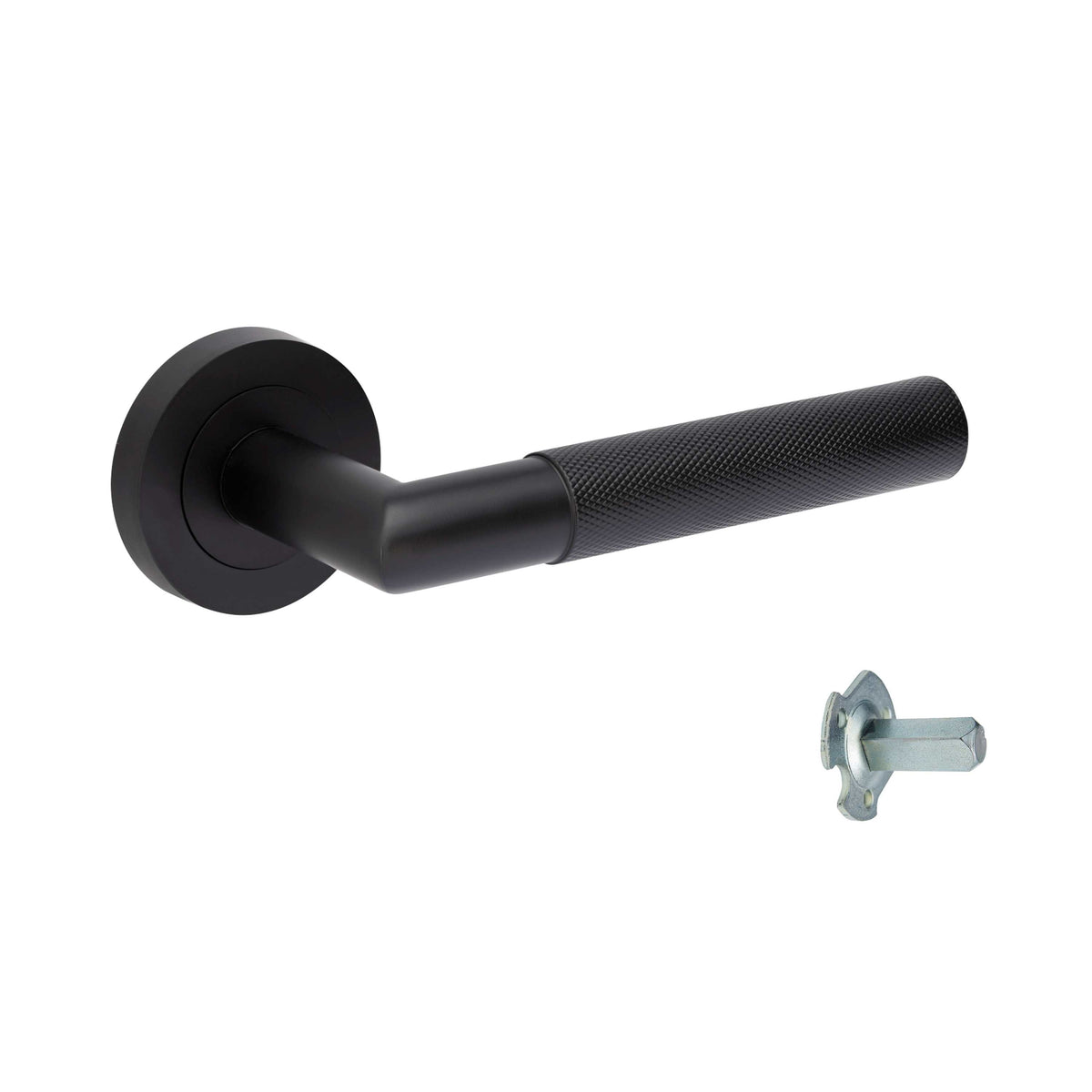 Zanda Vertex Door Handles - Matt Black