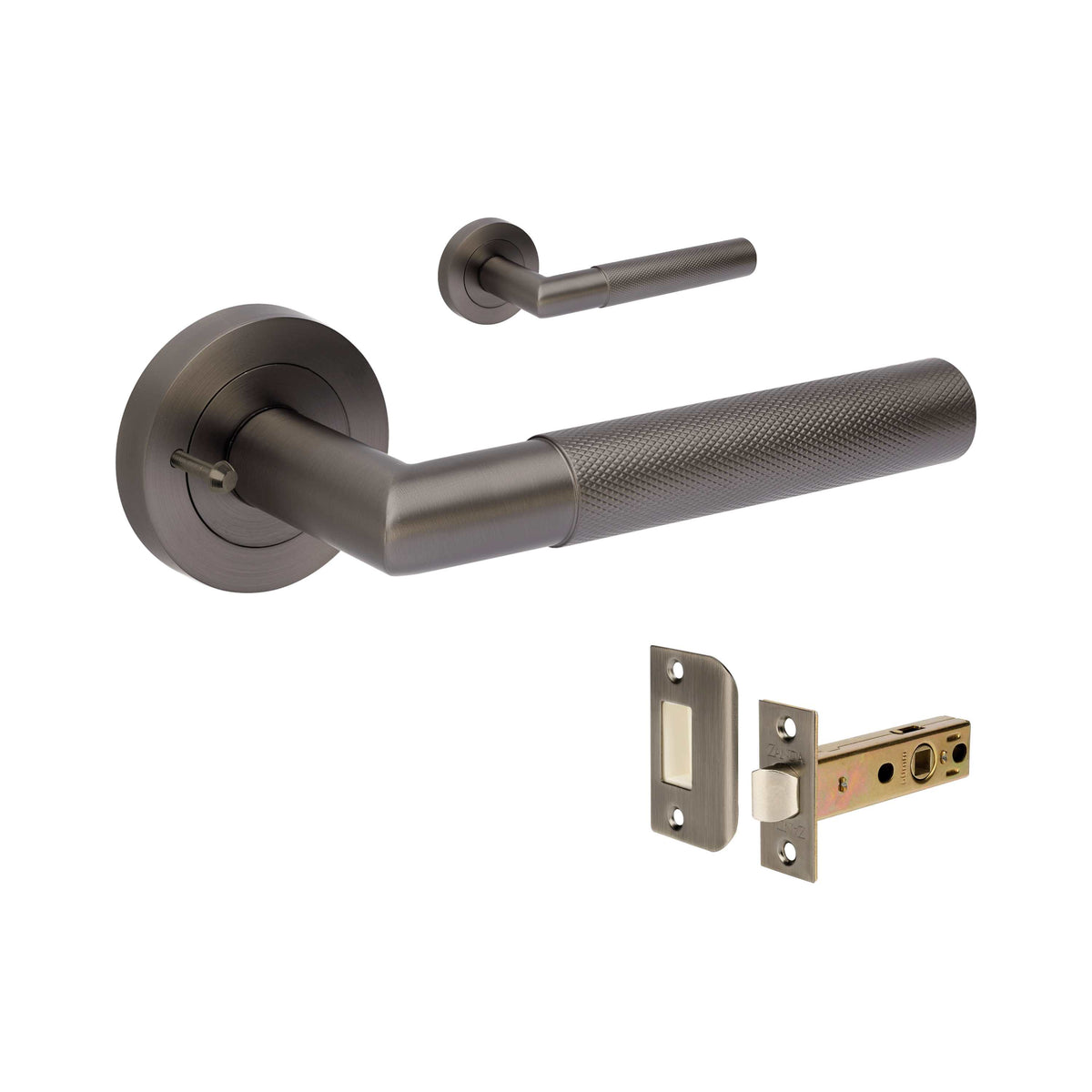 Zanda Vertex Door Handles - Graphite Nickel