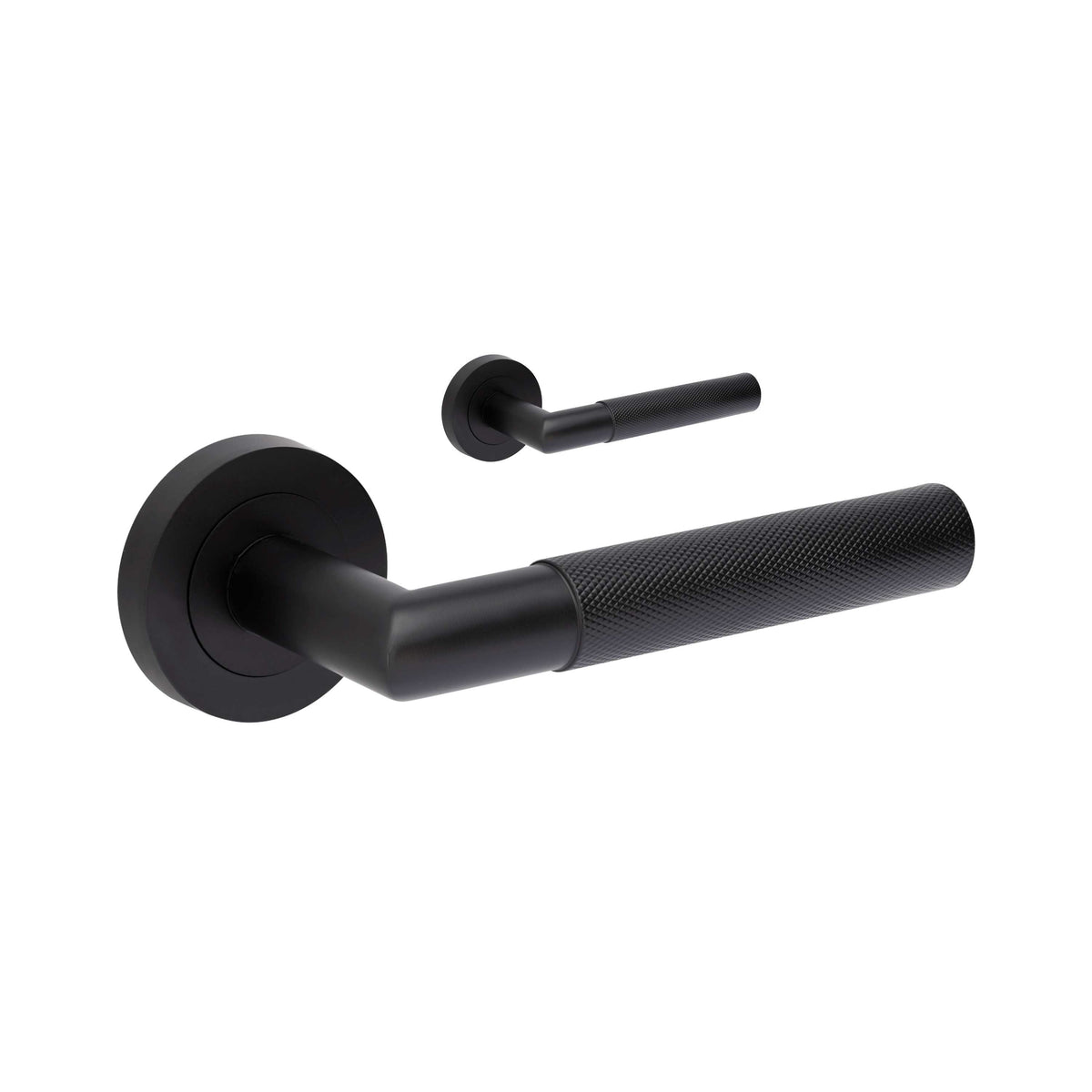 Zanda Vertex Door Handles - Matt Black
