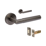 Zanda Vertex Door Handles - Graphite Nickel