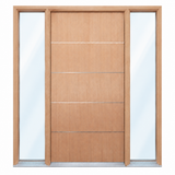 AH- 2040 door with glass sidelights both sides