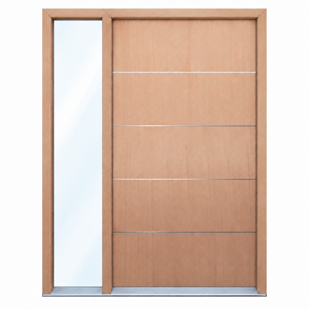 AH- 2040 door with one glass sidelight on the left