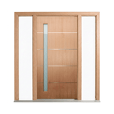 Aluminium Inlay Vertical Glass Timber Door 2340mm – Supplied & Installed