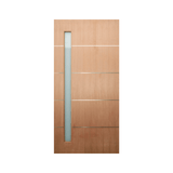 Aluminium Inlay Vertical Glass Timber Door 2340mm – Supplied & Installed