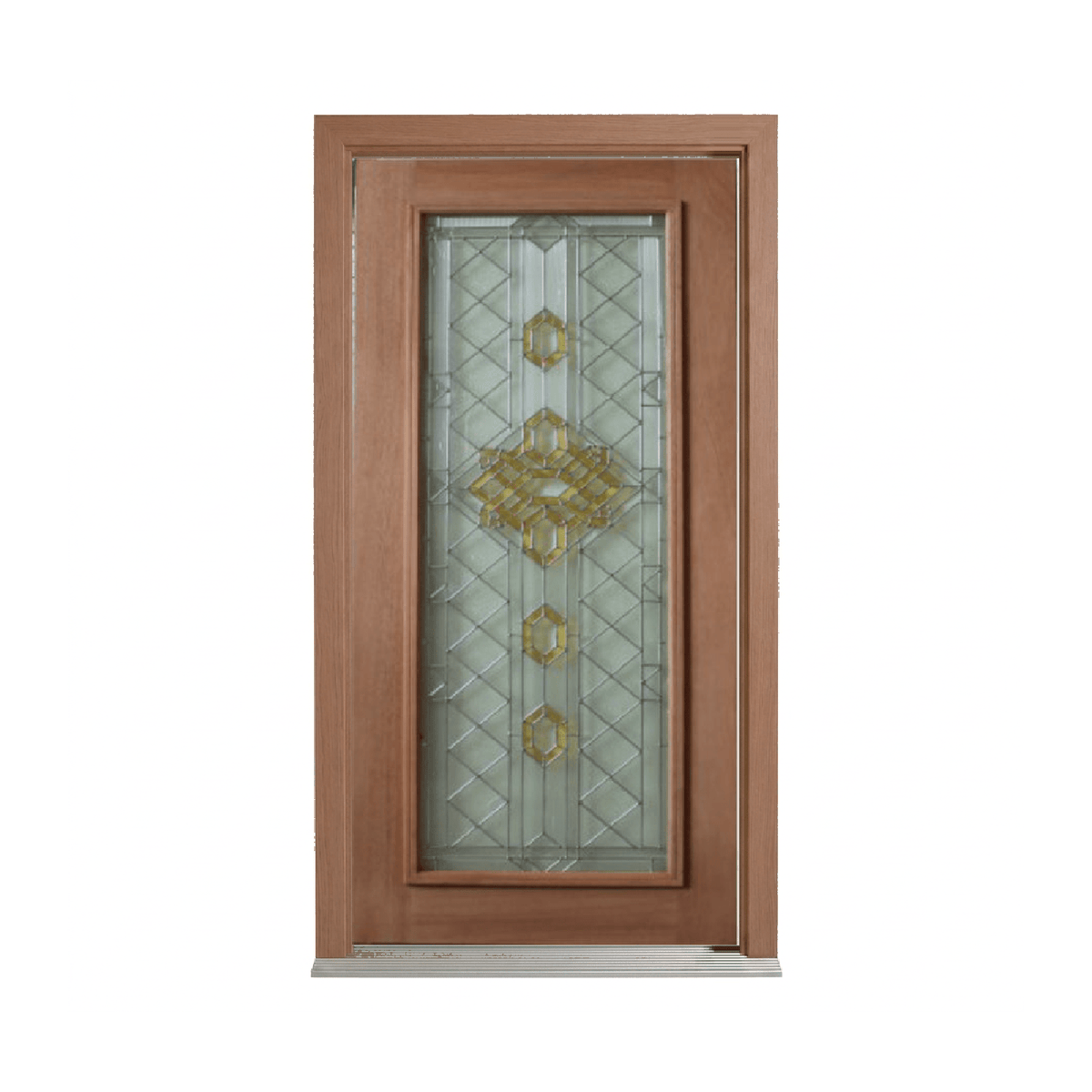 Anglican Triple Glazed Leadlight Door – TG-Anglican 2040mm – Supplied & Installed