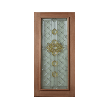 Anglican Triple Glazed Leadlight Door – TG-Anglican - Just Doors QLD