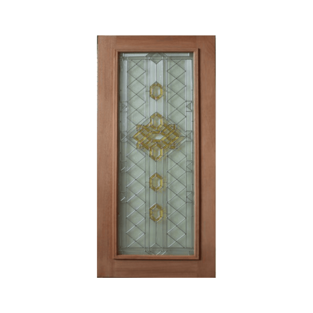 Anglican Triple Glazed Leadlight Door – TG-Anglican - Just Doors QLD