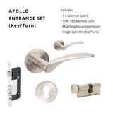 APOLLO - Brushed Nickel - Just Doors QLD