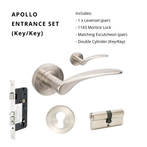 APOLLO - Brushed Nickel - Just Doors QLD