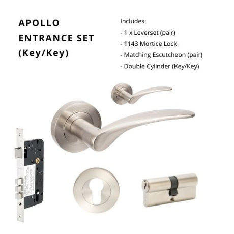APOLLO - Brushed Nickel - Just Doors QLD