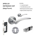 APOLLO - Satin Chrome - Just Doors QLD