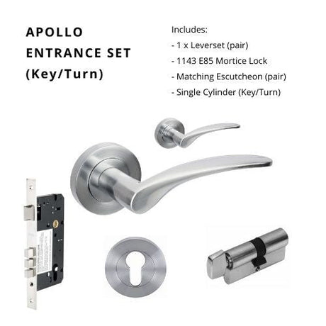 APOLLO - Satin Chrome - Just Doors QLD